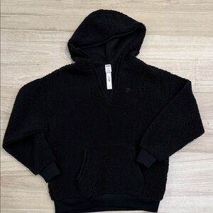 NWT PINK Victoria's Secret Charcoal Sherpa Pullover